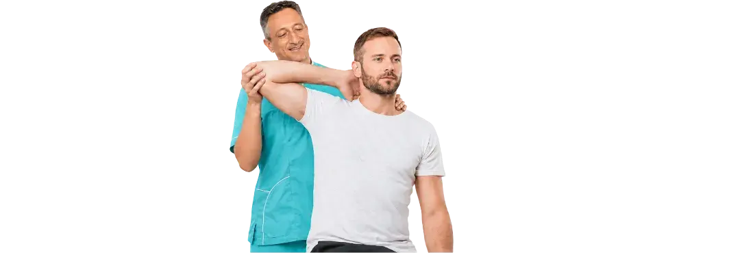 Chiropractic clinician with patient care review card